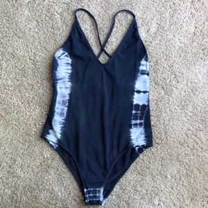 TOPSHOP BLUE TIE DYE BODYSUIT
